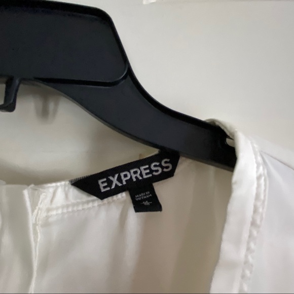 Express White Woven Shell - Picture 3 of 4